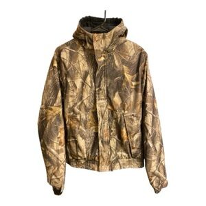 Real Tree Field & Stream Camouflage Youth XL Hooded Jacket